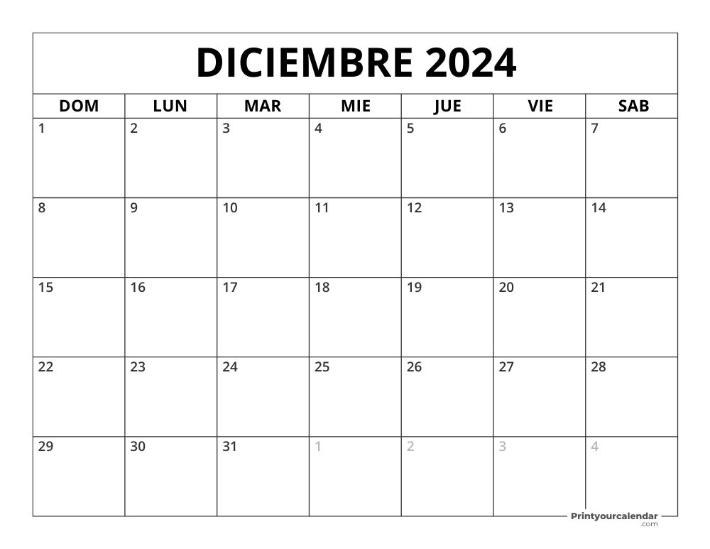 December 2024 Calendar