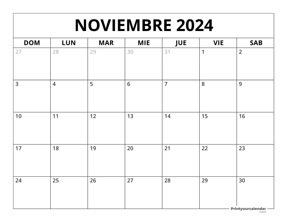 November 2024 Calendar