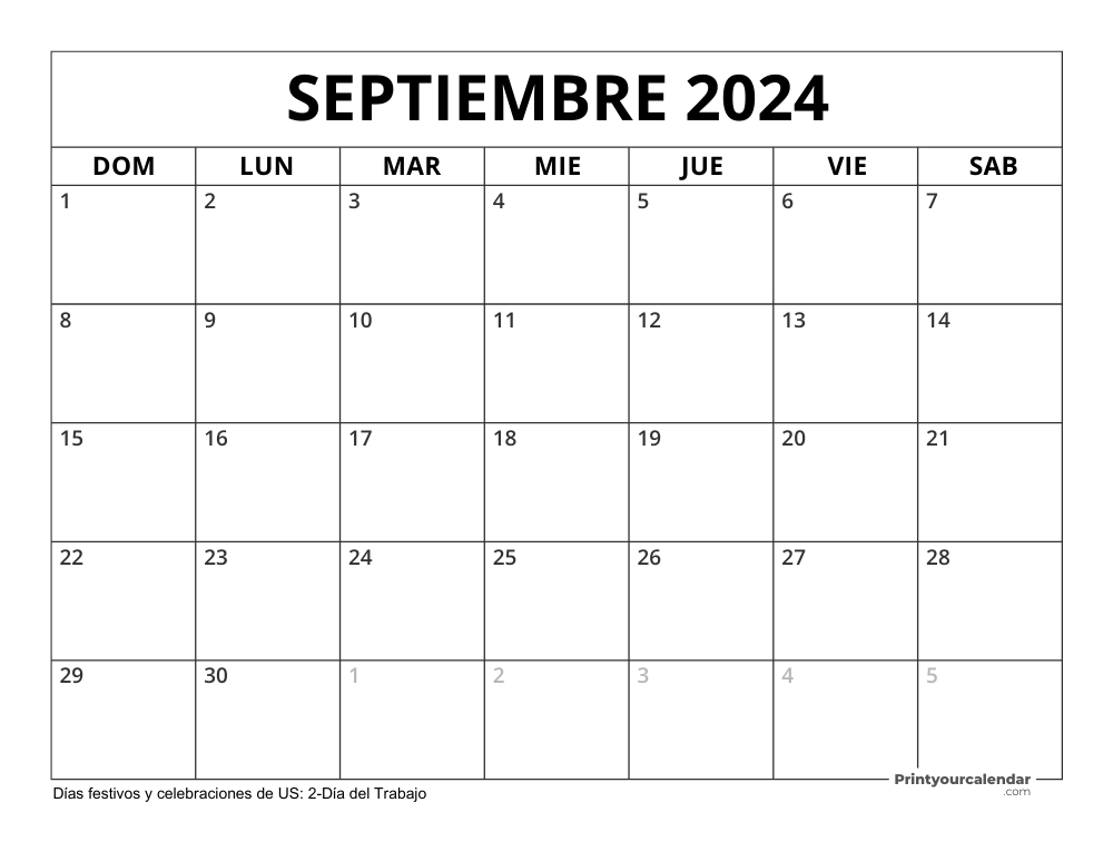 September 2024 Calendar with Holidays