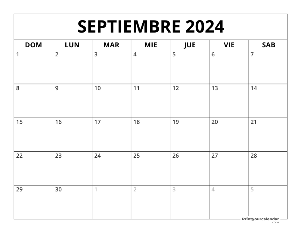 September 2024 Calendar